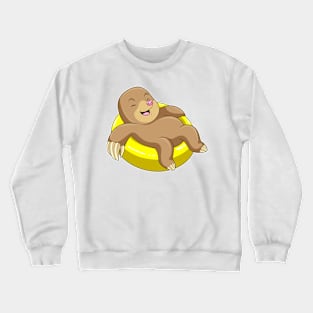 Mole at Swimming with Lifebuoy Crewneck Sweatshirt